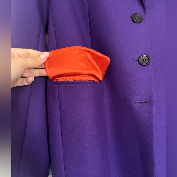 Paul Smith purple wool coat - size medium - Picture 2 of 7